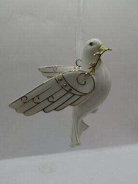 Hallmark Keepsake 2021 Peace Dove Porcelain Ornament
